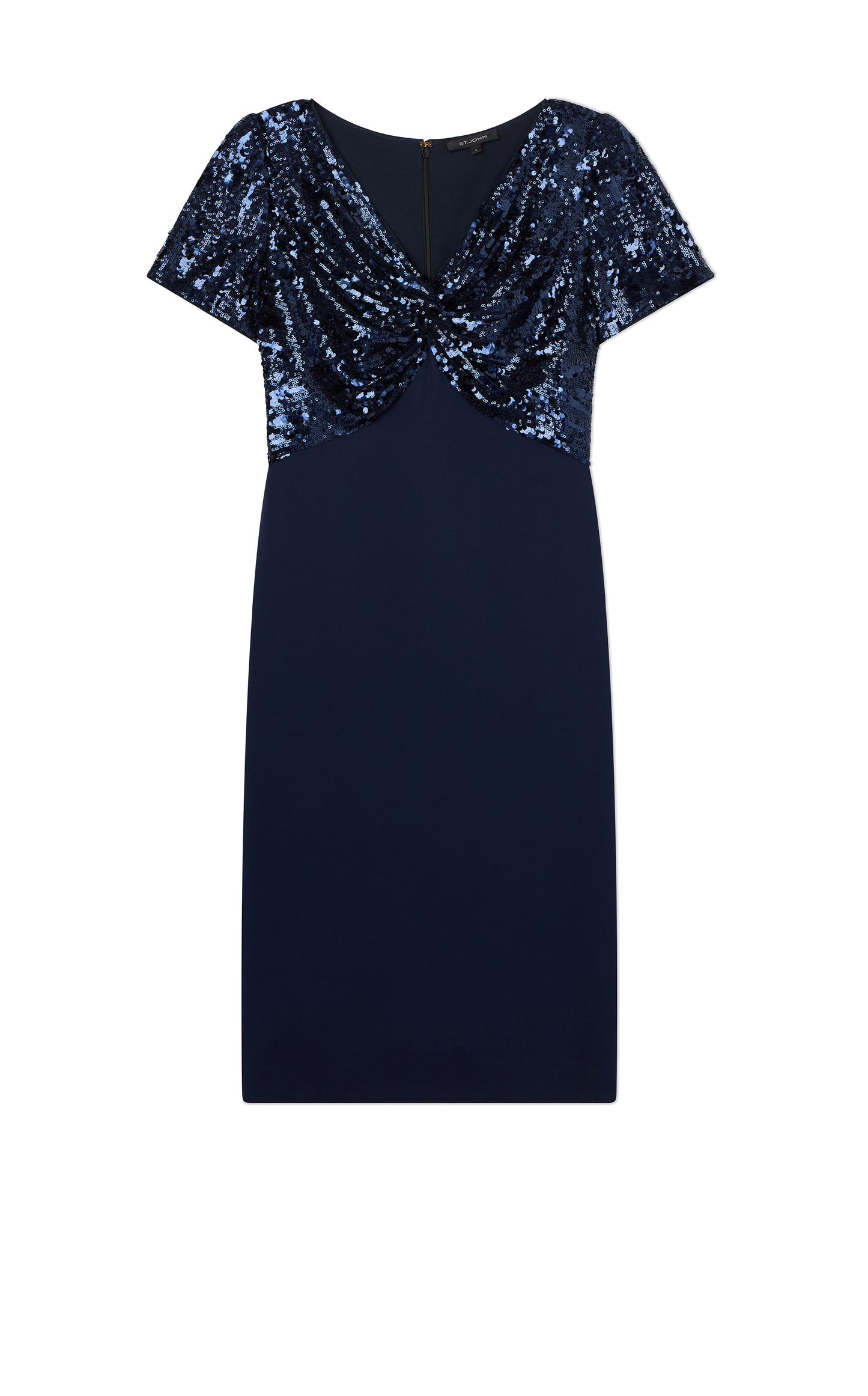 Sequin Drape Dress