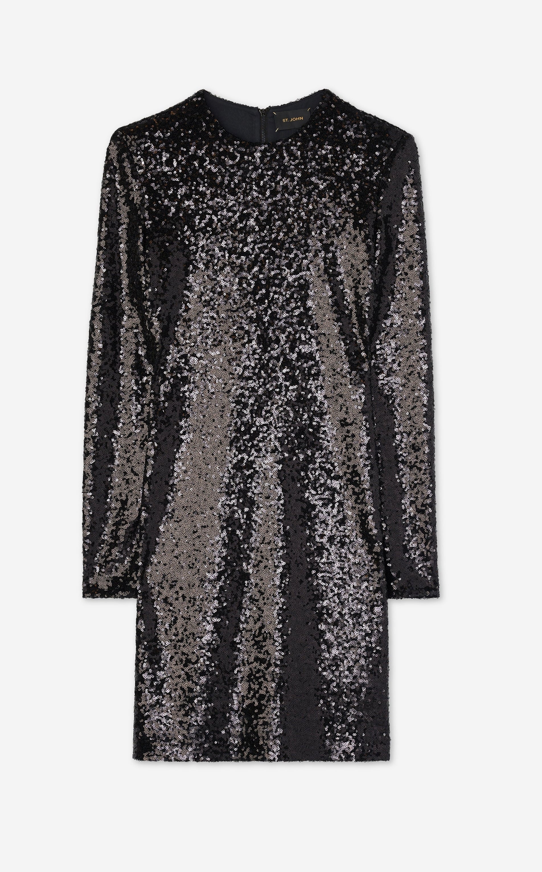 Crushed Sequin Jersey Dress