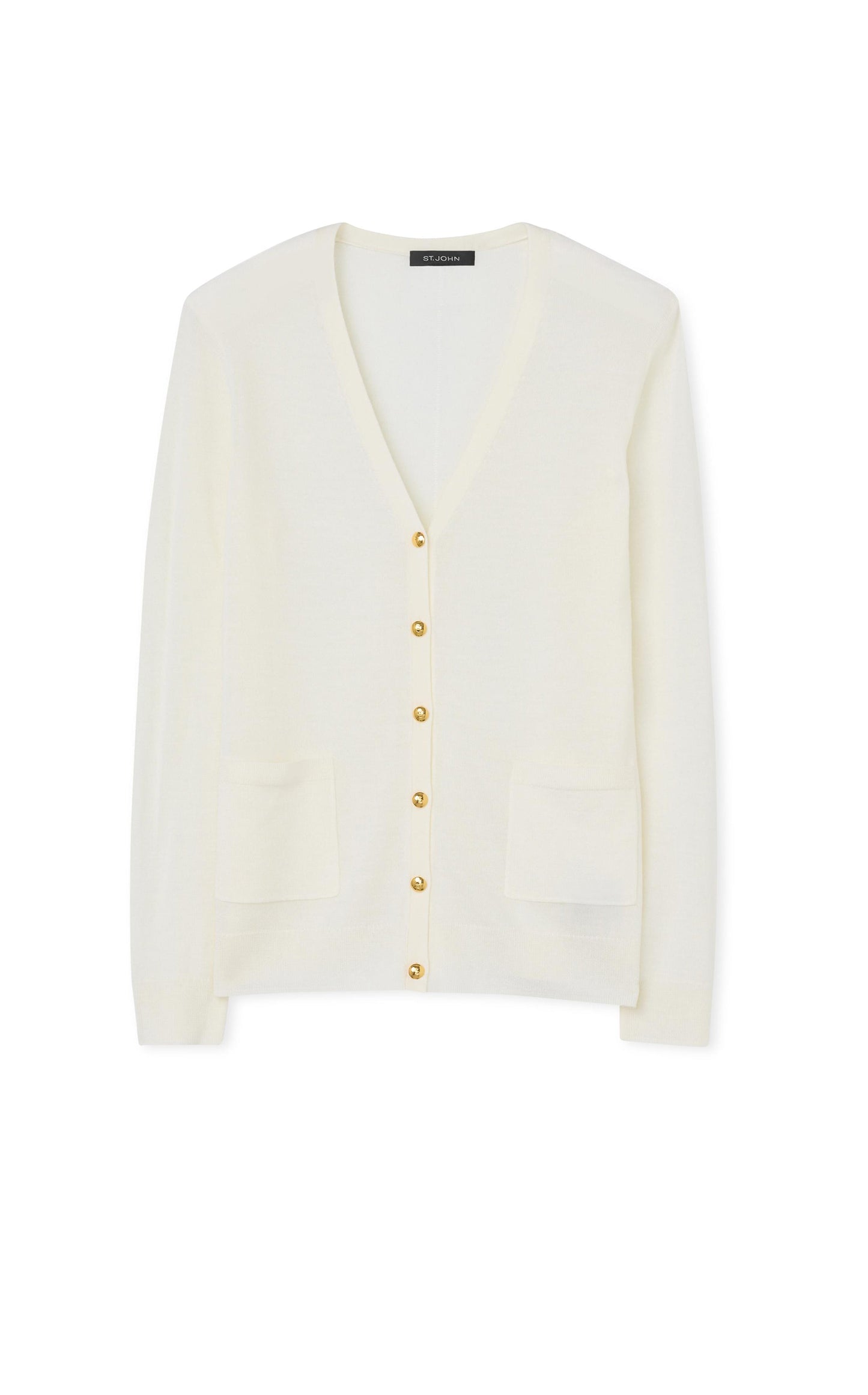 V- Neck Jersey Cardigan