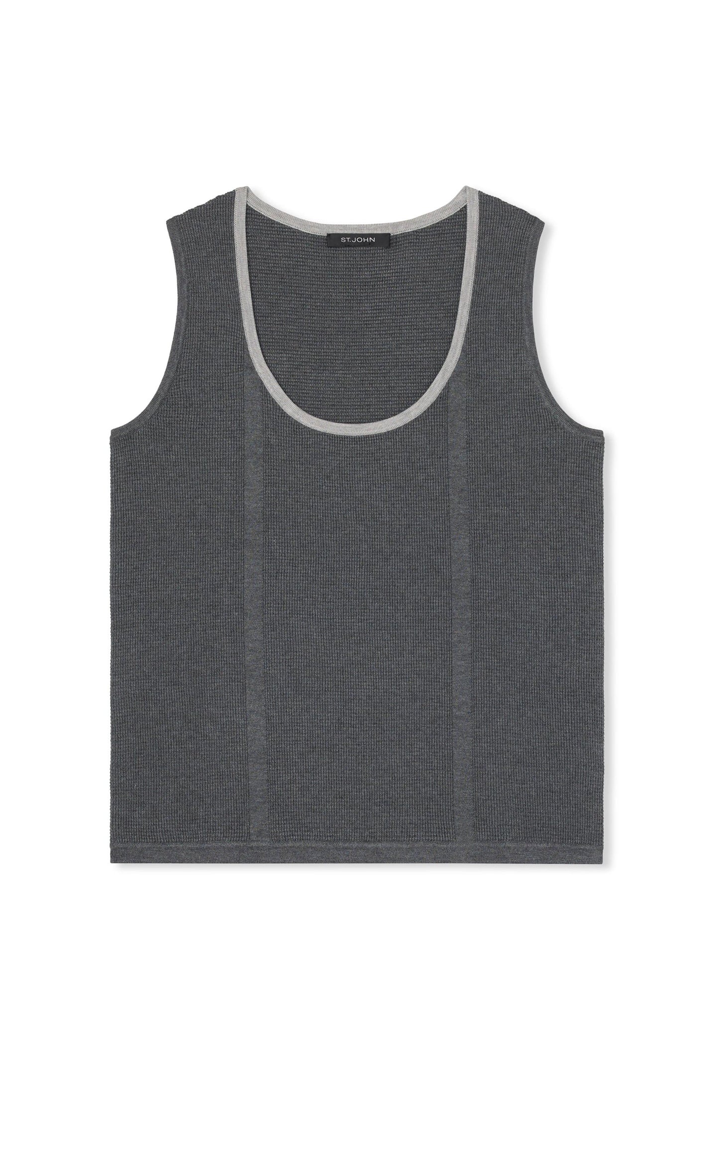 Stretch Pique Knit Shell
