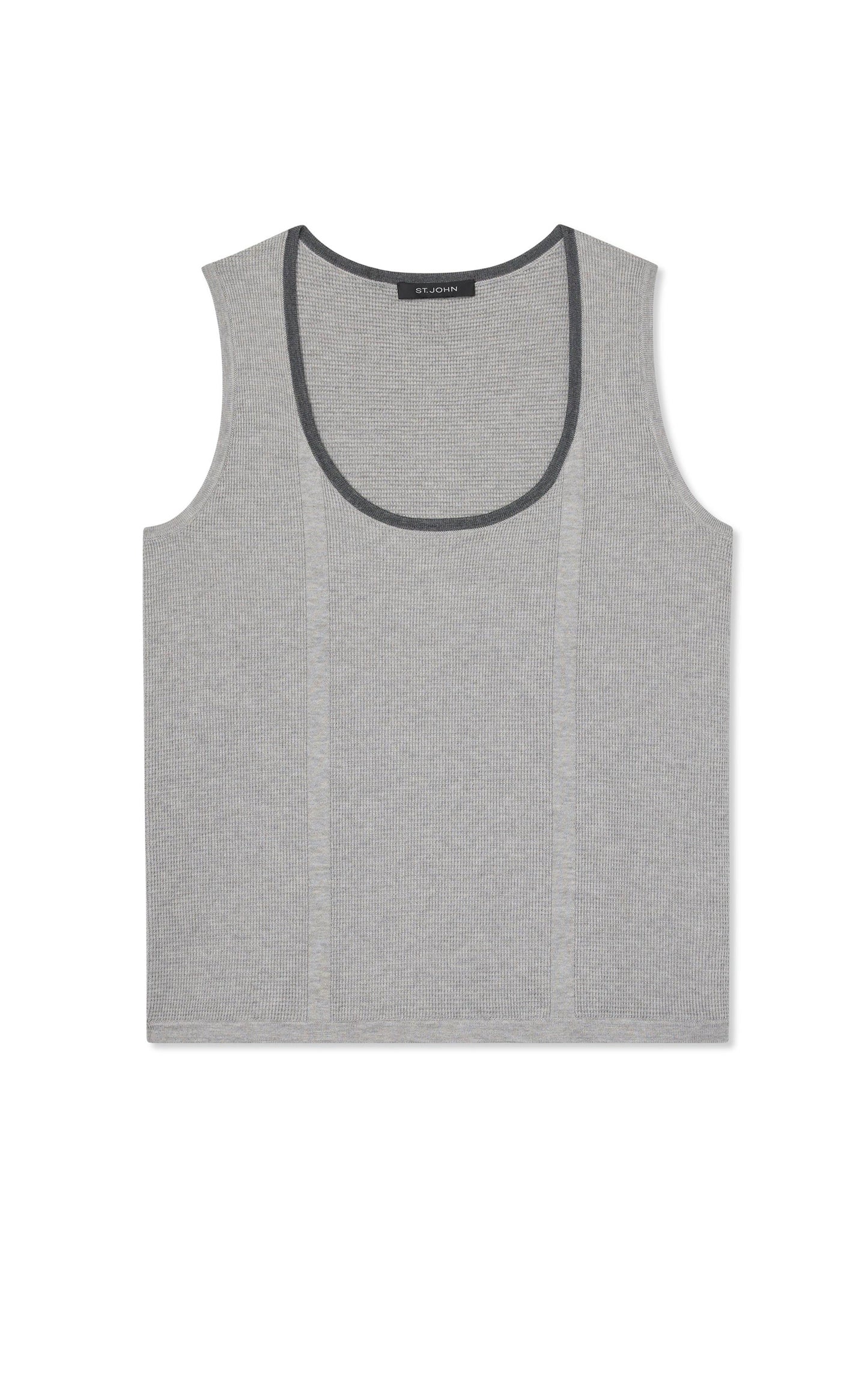 Stretch Pique Knit Shell