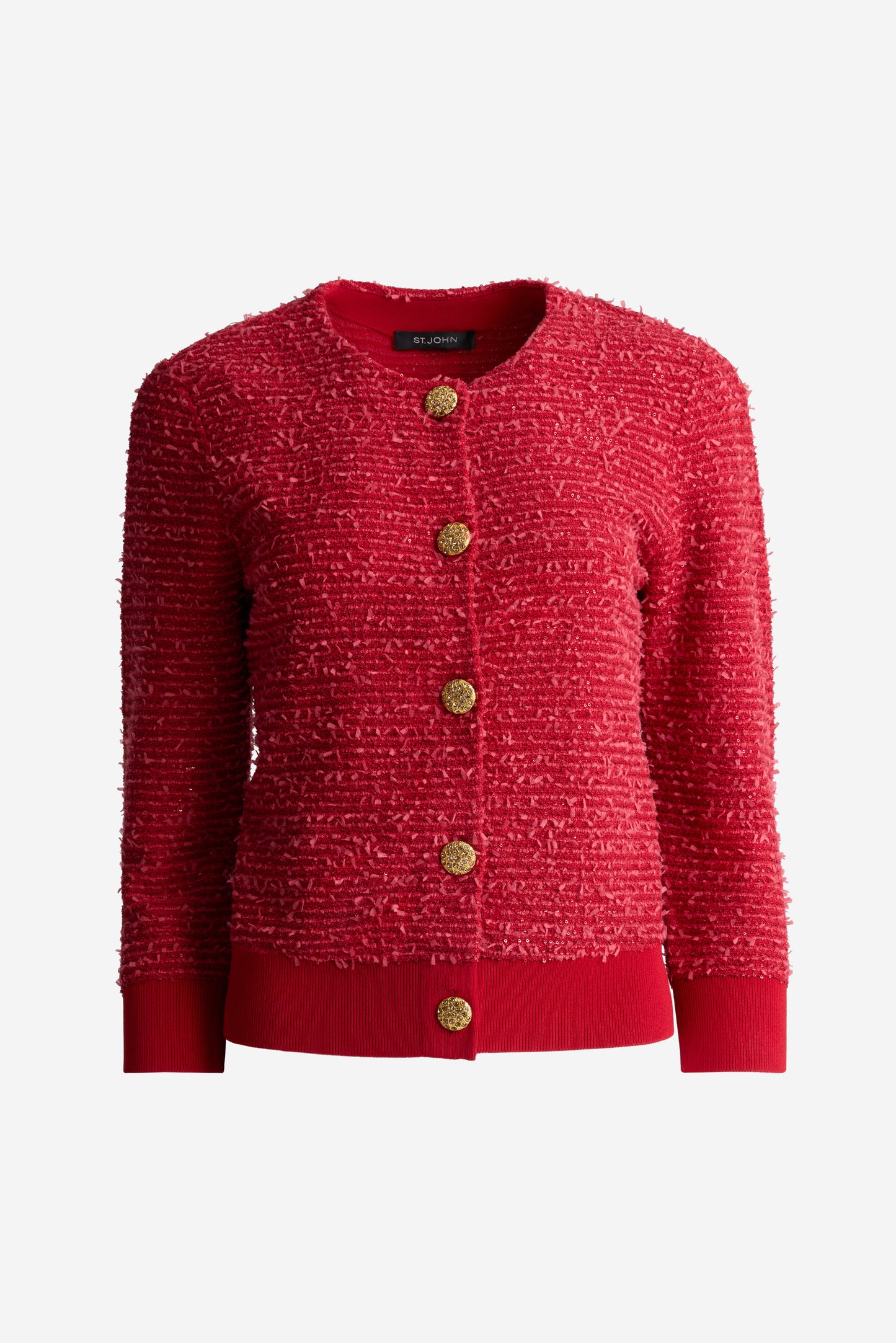Textured Sequin Knit Cardigan