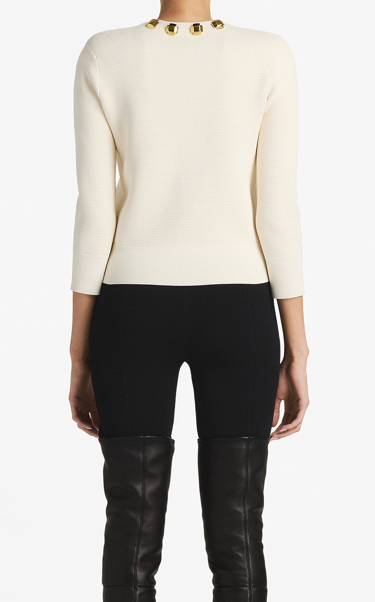 トップス GOLDEN  KNIT CARDIGAN GOLDEN BUTTON KNIT CARDIGAN - Brown | ZARA United States