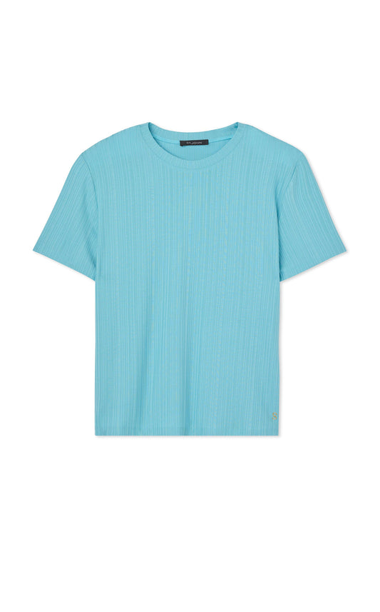 Rib Jersey Knit Tee
