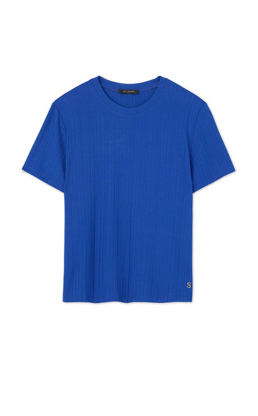 Rib Jersey Knit Tee