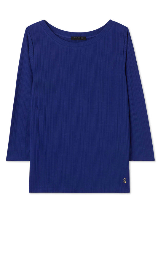 Boatneck Rib Jersey Top