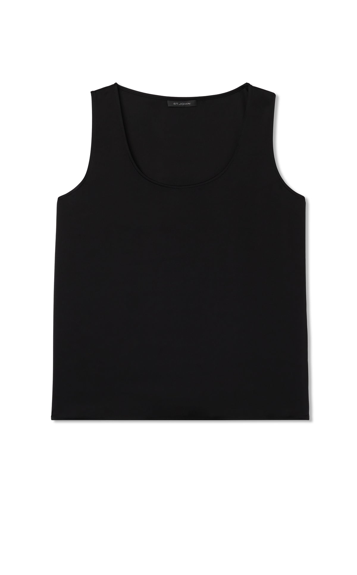 Liquid Satin Scoop Neck Shell